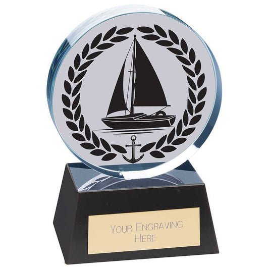 Emperor Sailing Crystal Award 125mm