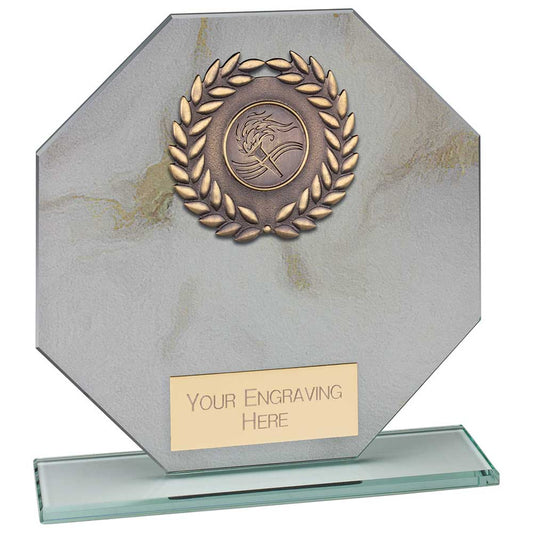 Quarry Marble Multisport Jade Glass White 165mm