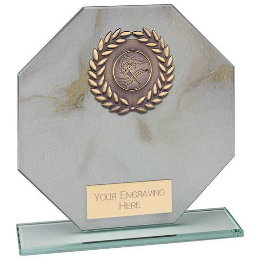 Quarry Marble Multisport Jade Glass White 185mm