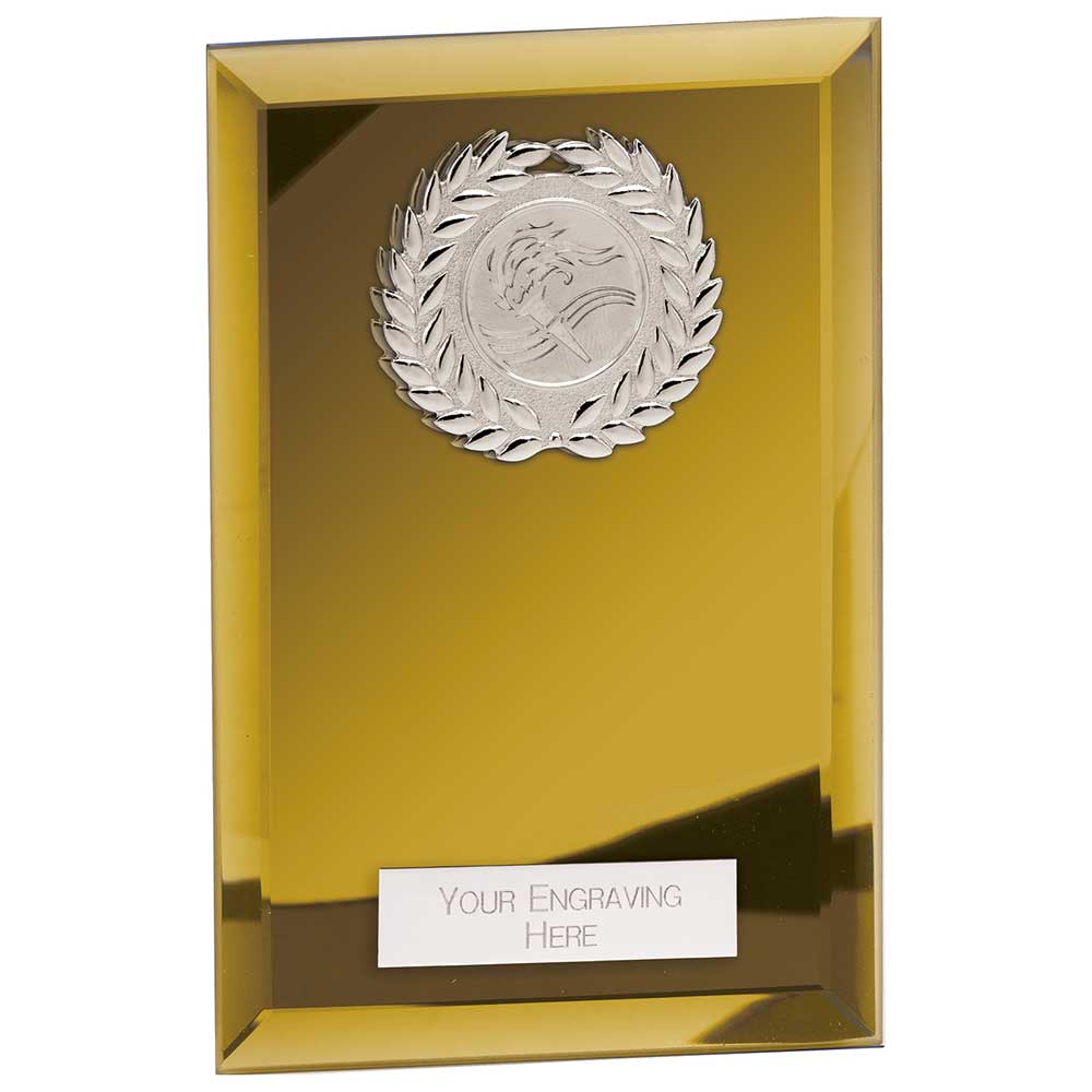 Mirage Multisport Mirror Plaque Gold 200mm