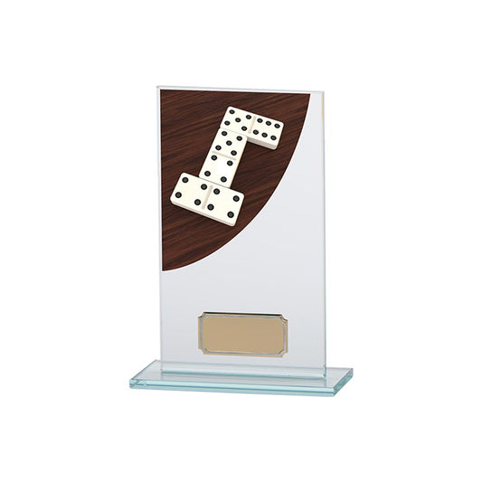 Colour Curve Dominoes Jade Glass Award 160mm