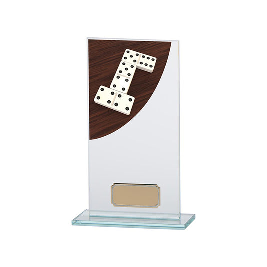 Colour Curve Dominoes Jade Glass Award 180mm