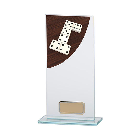 Colour Curve Dominoes Jade Glass Award 200mm