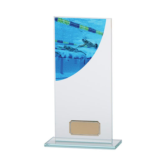 Colour Curve Swimming Jade Glass Award 200mm