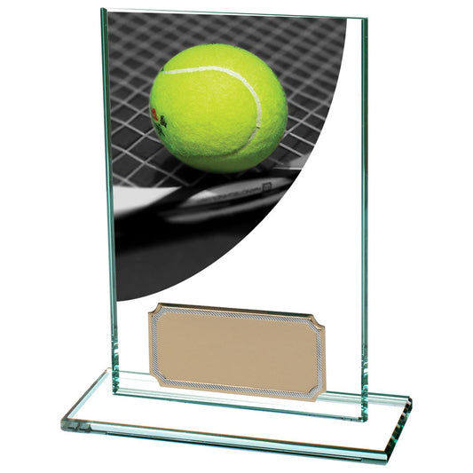 Colour Curve Tennis Jade Glass Award 125mm