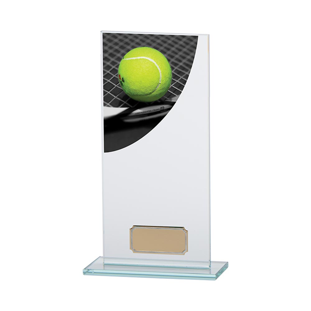 Colour Curve Tennis Jade Glass Award 200mm