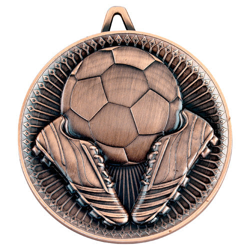 Football Deluxe Medal Bronze - 2.35In