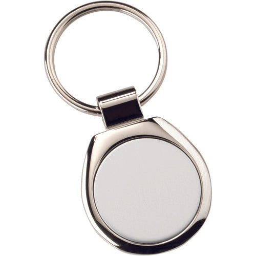 Metal Round Keyring (1in Centre) - 1.75In