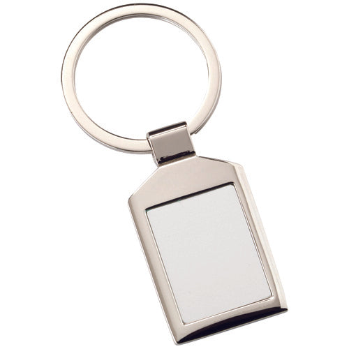 Metal Rectangle Keyring - 1.5In