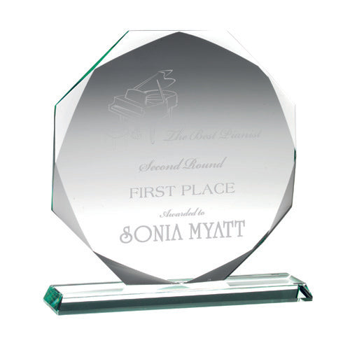 Jade Glass Octagon (10Mm Thick) - 5.75In