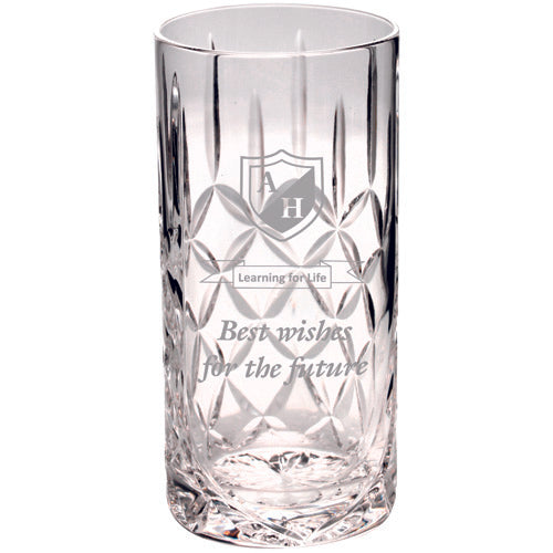 405Ml Highball Glass Tumbler Blank Panel - 6In