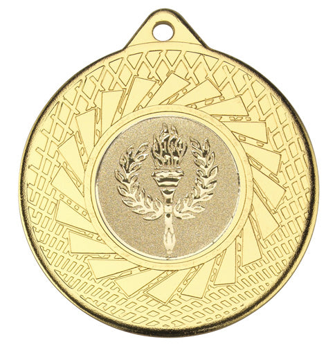 Blade Medal (1in Centre) Gold - 2In