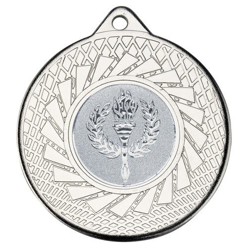 Blade Medal (1in Centre) Silver - 2In