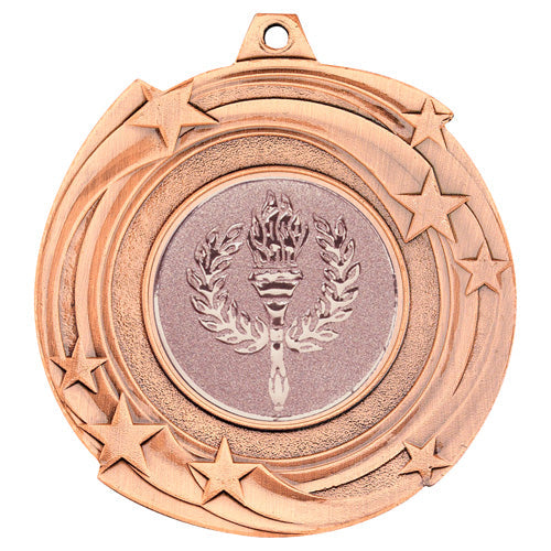 Star Cyclone Medal (1in Centre) Bronze - 2In