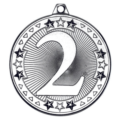 Tri Star Medal 2Nd Silver - 2In