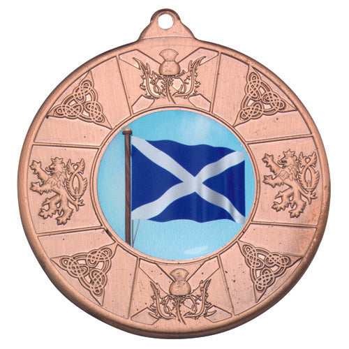 Scotland Medal (1in Centre) Bronze - 2In