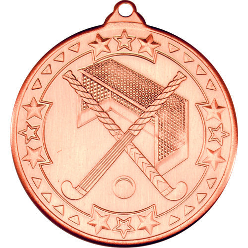 Hockey Tri Star Medal Bronze - 2In