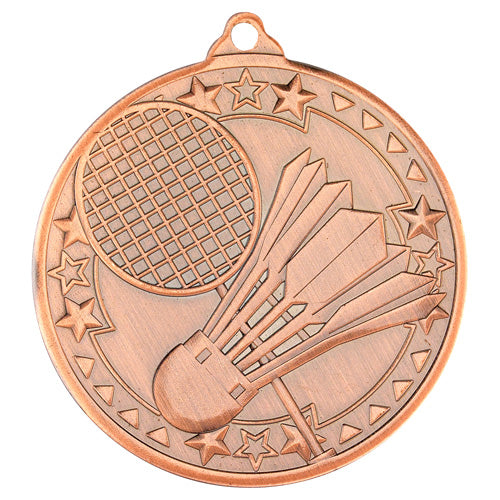 Badminton Tri Star Medal Bronze - 2In