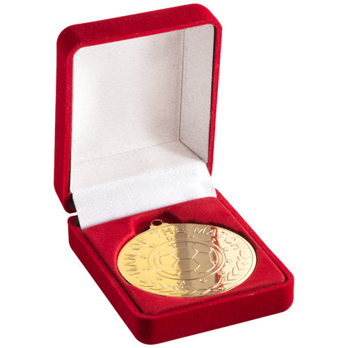 Deluxe Red Medal Box (40/50Mm Recess) - 3In