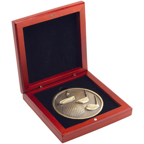 Rosewood Medal Box (70Mm Recess) - 4.25In