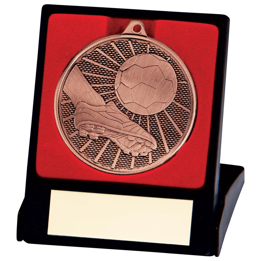 Formation Football Medal & Box Bronze 50mm