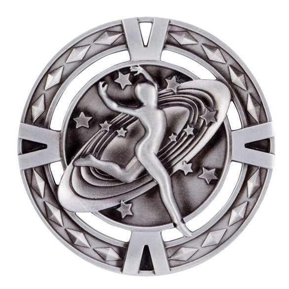 V-Tech Series Medal - Dancing Silver 60mm