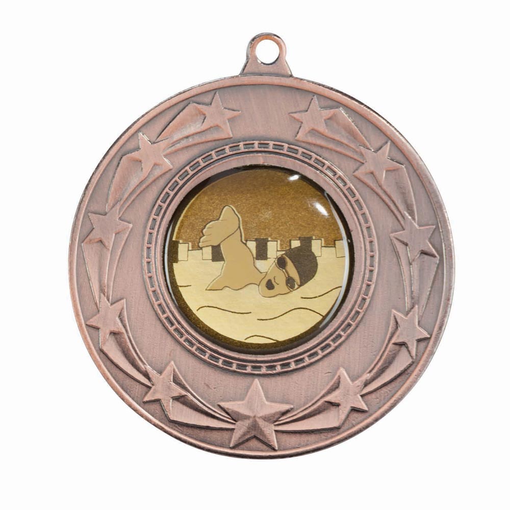 Star Burst Medal Series Bronze 50mm