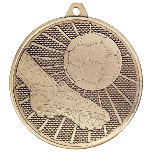 Formation Football Iron Medal Antique Gold 50mm