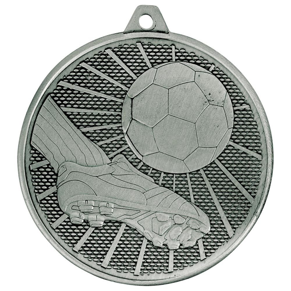 Formation Football Iron Medal Antique Silver 50mm