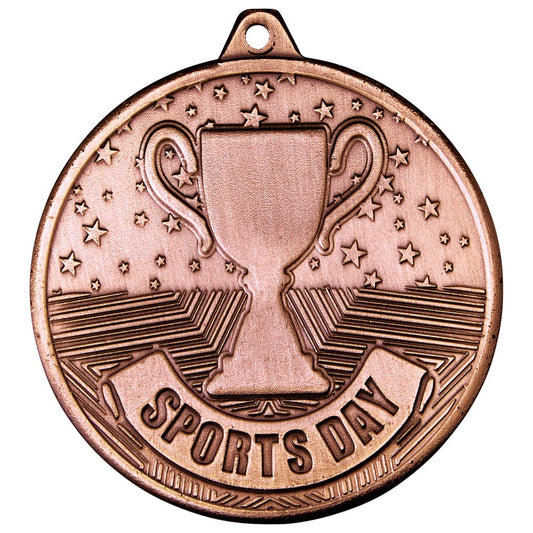 Cascade Sports Day Iron Medal Antique Bronze 50mm