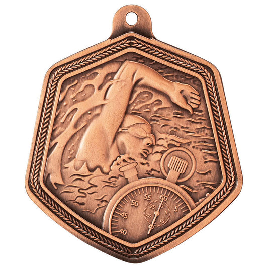 Falcon Swimming Medal Bronze 65mm