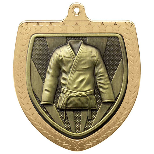 Cobra Martial Arts Gee Shield Medal Gold 75mm