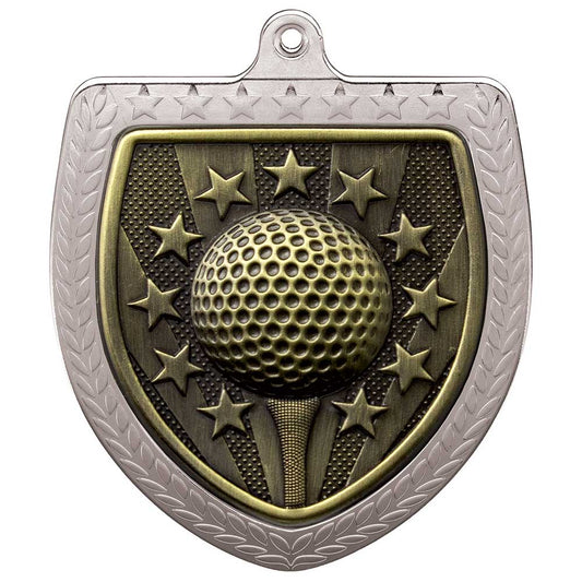 Cobra Golf Shield Medal Silver 75mm