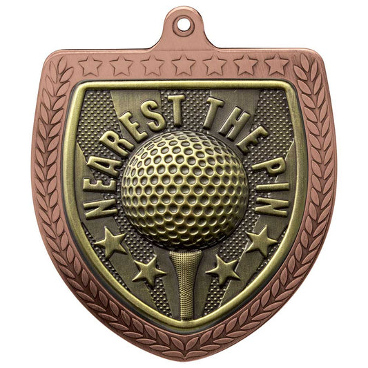 Cobra Golf Nearest the pin Shield Medal Bronze 75mm