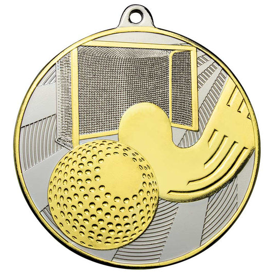 Premiership Hockey Medal Gold & Silver 60mm