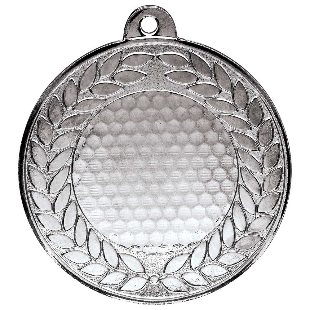 Aviator Golf Medal Antique Silver 50mm