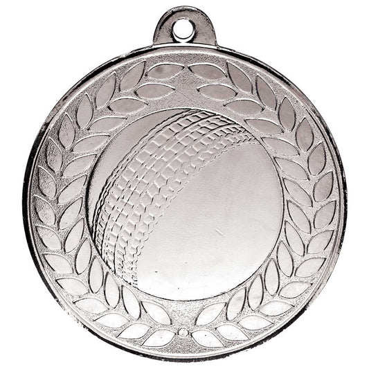 Aviator Cricket Medal Antique Silver 50mm