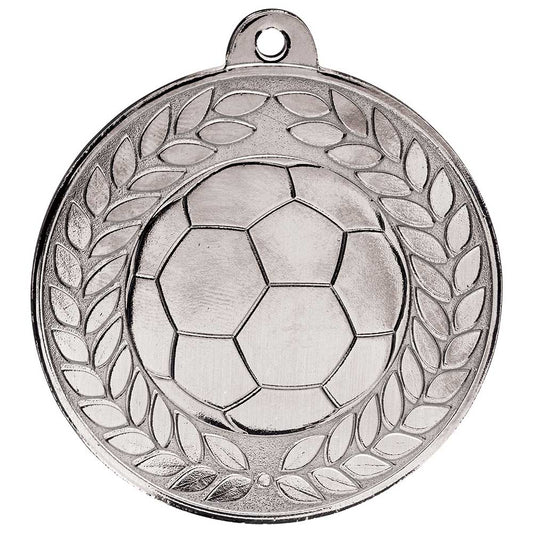 Aviator Football Medal Antique Silver 50mm