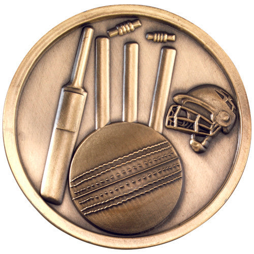 Cricket Medallion Antique Gold - 2.75In