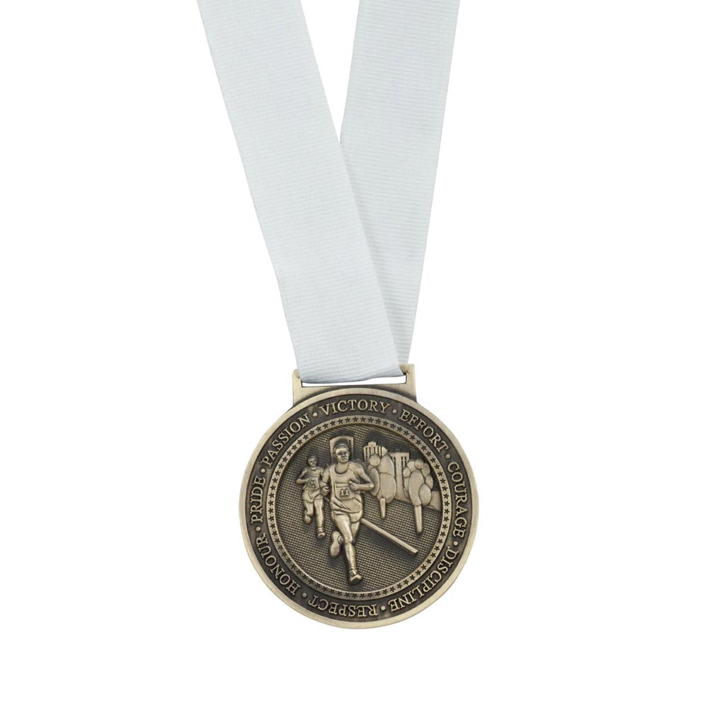 Olympia Medal Ribbon Stitched White 400x25mm