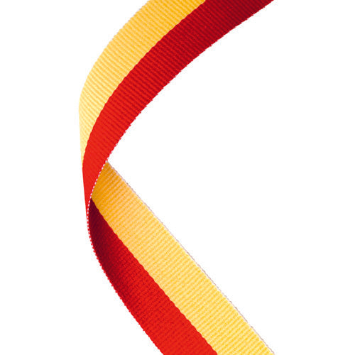 Medal Ribbon Red/Yellow - 30 X 0.875In