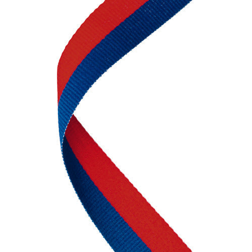 Medal Ribbon Royal Blue/Red - 30 X 0.875In