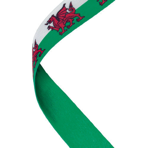 Medal Ribbon Welsh Flag - 30 X 0.875In