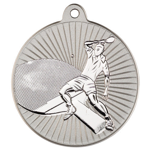 Table Tennis Two Colour Medal Matt Silver/Silver - 2In