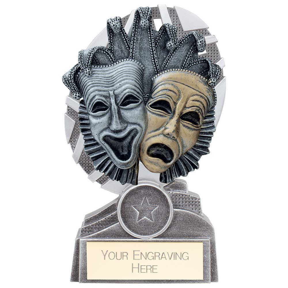 The Stars Drama Plaque Award Silver & Gold 150mm