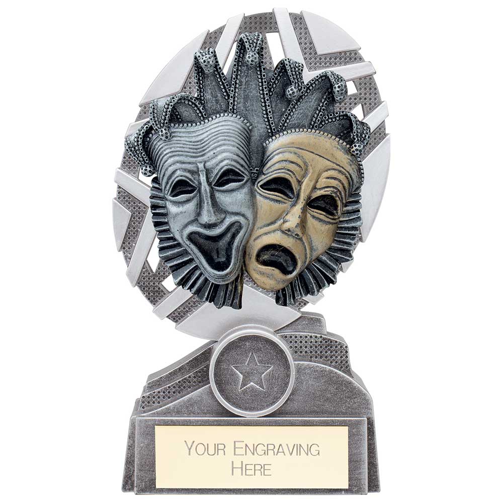 The Stars Drama Plaque Award Silver & Gold 170mm