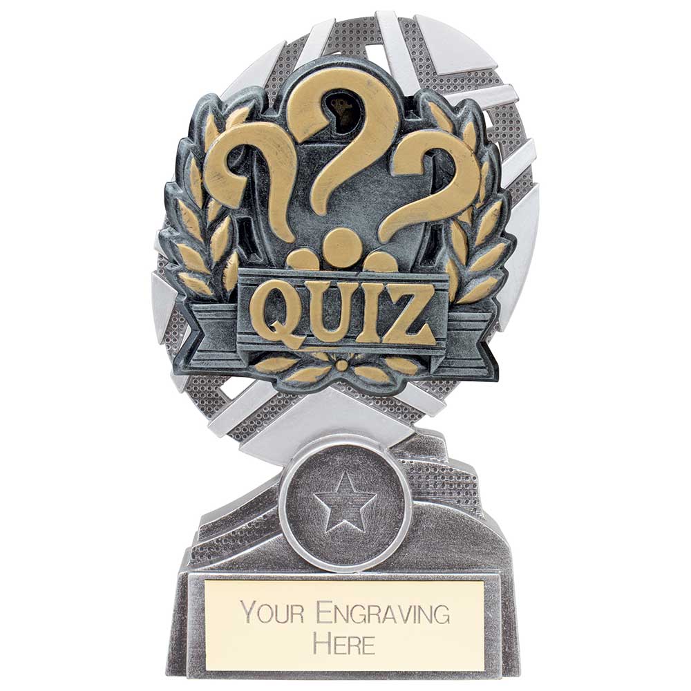 The Stars Quiz Plaque Award Silver & Gold 150mm