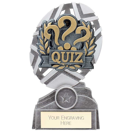 The Stars Quiz Plaque Award Silver & Gold 170mm