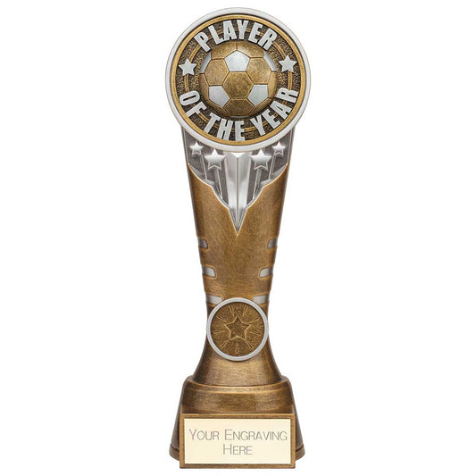 Ikon Tower Player of the Year Award Antique Silver & Gold 225mm