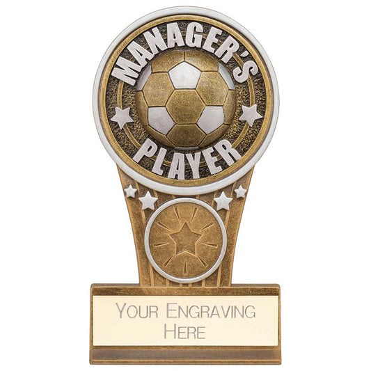 Ikon Tower Managers Player Award Antique Silver & Gold 125mm